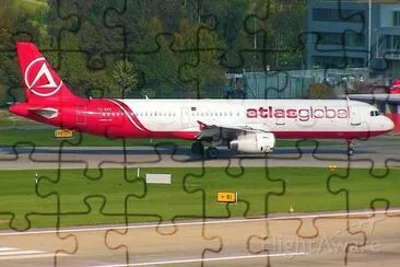 Atlas Global Airbus A321 Turquia jigsaw puzzle