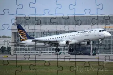 Augsburg Airways Embraer ERJ-190 Alemania jigsaw puzzle