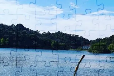 Cuia no lago