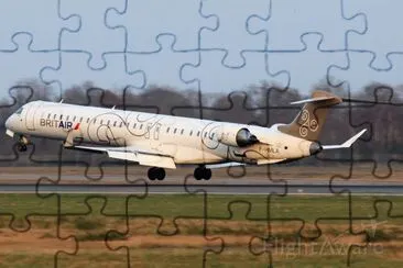 Brit Air Bombardier CRJ-1000 Francia jigsaw puzzle