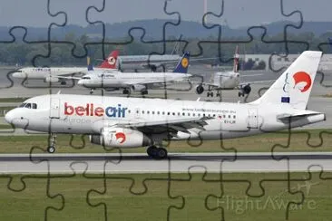 Belle Air Airbus A319 Albania jigsaw puzzle