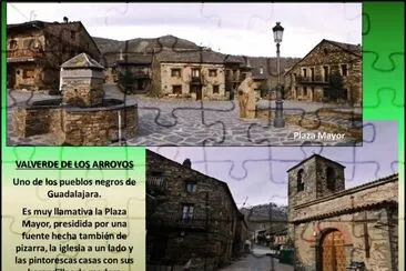פאזל של VALVERDE DE LOS ARROYOS (GUADALAJARA) - PUEBLO NEGRO