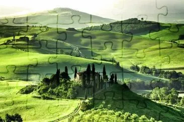 Terre de Sienne verte jigsaw puzzle