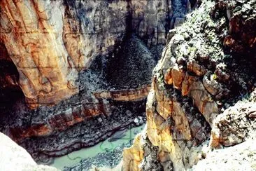 Looking down from Rim