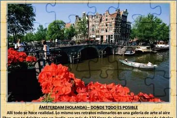 פאזל של ÃMSTERDAM (HOLANDA) â€“ DONDE TODO ES POSIBLE
