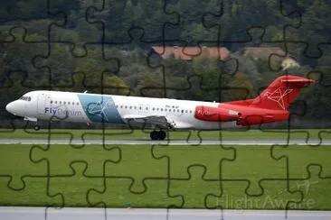 Denim Air Fokker 100 Holanda jigsaw puzzle