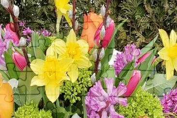 Pretty Spring Flower Mix jigsaw puzzle
