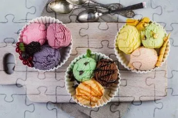 Ice cream jigsaw puzzle