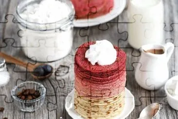 Pancake jigsaw puzzle