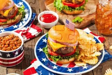 American Burger jigsaw puzzle