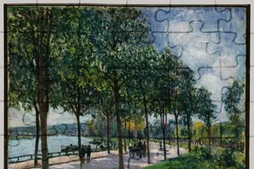 Sisley au bord de l 'eau