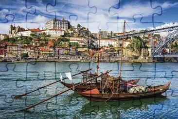 Oporto y rabelos jigsaw puzzle