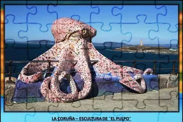 LA CORUÃ‘A â€“ ESCULTURA DE Â¨EL PULPOÂ¨ jigsaw puzzle