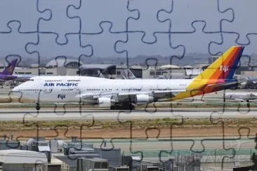 Air Pacific Boeing 747-400 Islas Fiji jigsaw puzzle