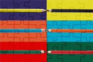 å½©è‰²é‰›ç­† jigsaw puzzle
