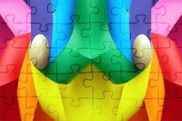 פאזל של å°ç¨±è‰²å½©