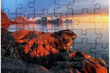 sunset at the ocean jigsaw puzzle