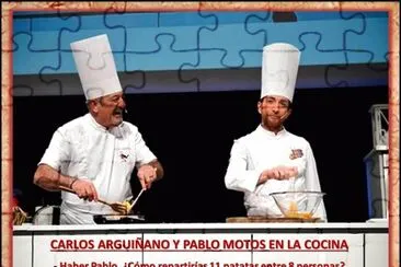CARLOS ARGUIÃ‘ANO Y PABLO MOTOS EN LA COCINA