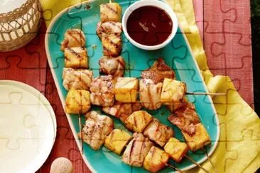 Chicken and Cheese Skewer