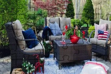 Fabulous Patriotic Patio Decor jigsaw puzzle
