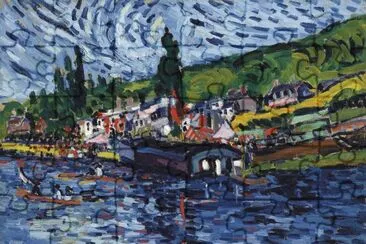 פאזל של Vlaminck rÃ©gates Ã  Bougival