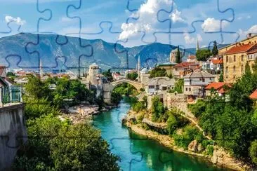 פאזל של Mostar-Bosnia