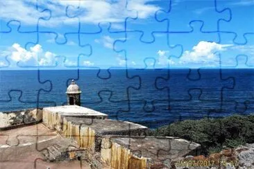 Vista del mar en San Juan, Puerto Rico. jigsaw puzzle