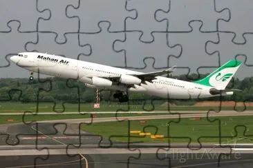 Mahan Air Airbus A340-300 Iran jigsaw puzzle