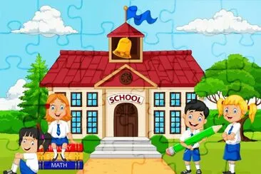 Cartoon jigsaw puzzle