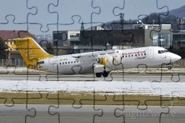 MalmÃ¶ Aviation Avro RJ-100 Avroliner Suecia jigsaw puzzle