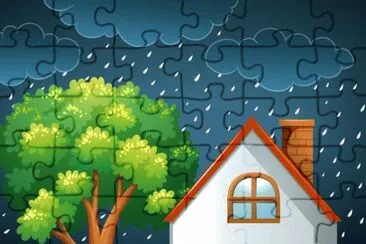 Cartoon jigsaw puzzle