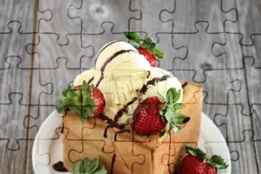 Strawberry Brick Toast