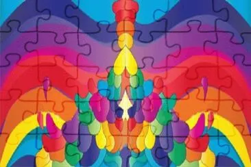èŠ±æ¼¾è‰²å½© jigsaw puzzle