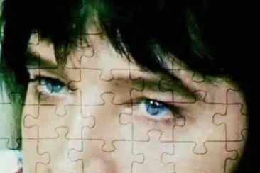 Elvis blue eyes jigsaw puzzle