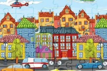 Cartoon jigsaw puzzle