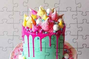 Cake jigsaw puzzle