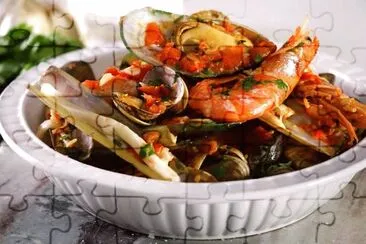 Seafood jigsaw puzzle