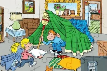 cartoon jigsaw puzzle