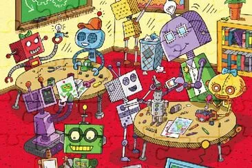 cartoon jigsaw puzzle