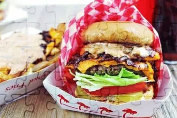 Burger jigsaw puzzle