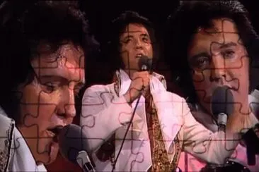 Elvis three faces jigsaw puzzle
