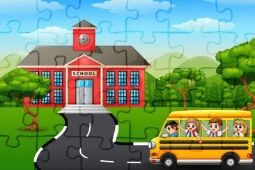 Cartoon jigsaw puzzle