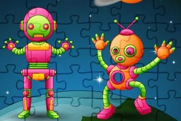 Cartoon jigsaw puzzle