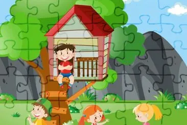Cartoon jigsaw puzzle