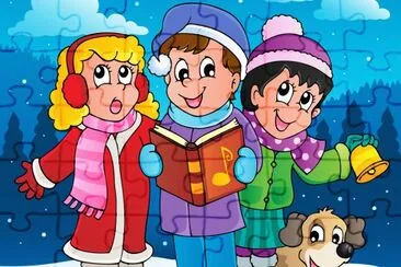 Cartoon jigsaw puzzle