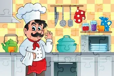 Cartoon jigsaw puzzle