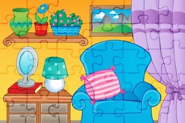 Cartoon jigsaw puzzle