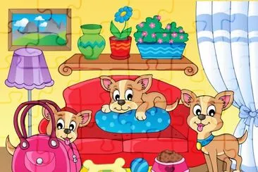 Cartoon jigsaw puzzle