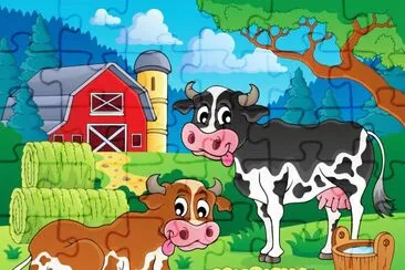 Cartoon jigsaw puzzle