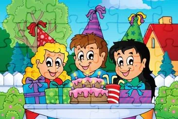 Cartoon jigsaw puzzle